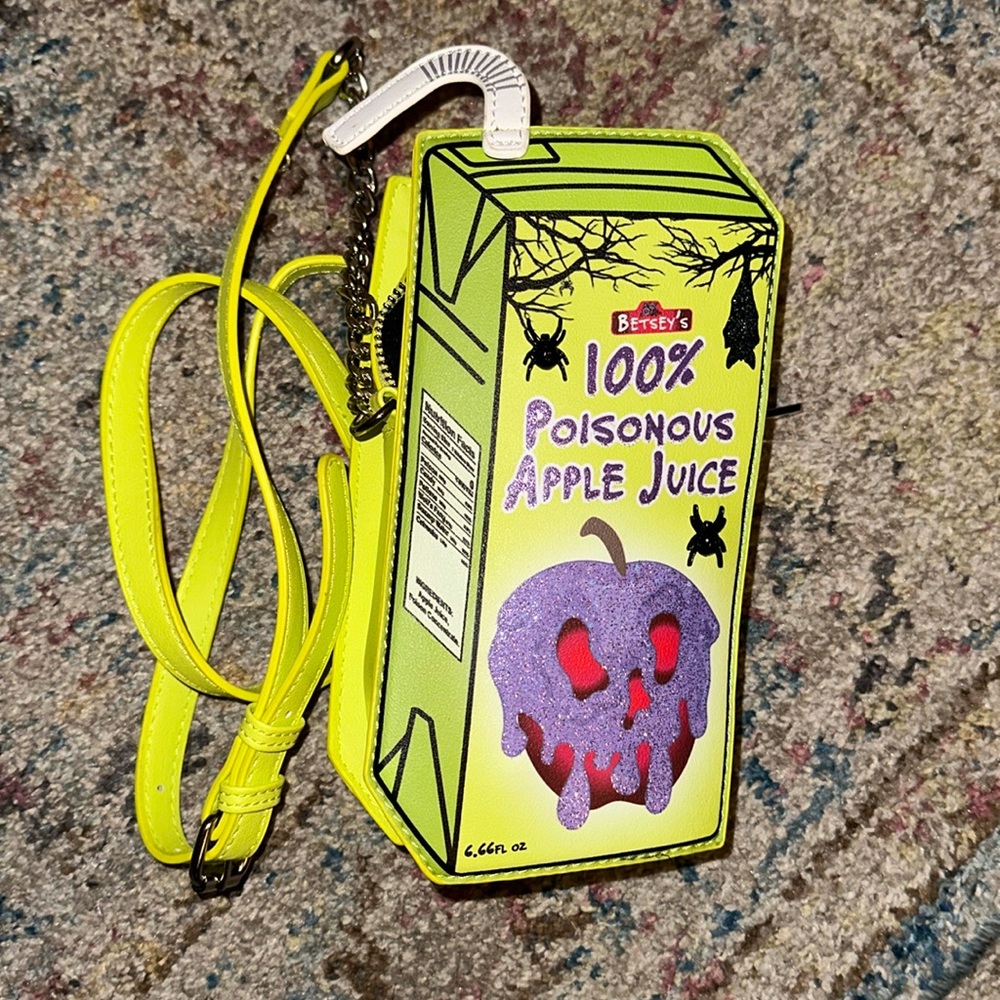 Betsy Johnson 100% Poison Apple Juice Purse Brand new